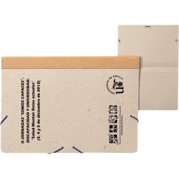 Carpeta gomillas cartón reciclado natural
