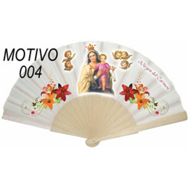 Abanico Virgen del Carmen