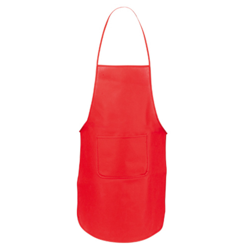 delantal promocional rojo