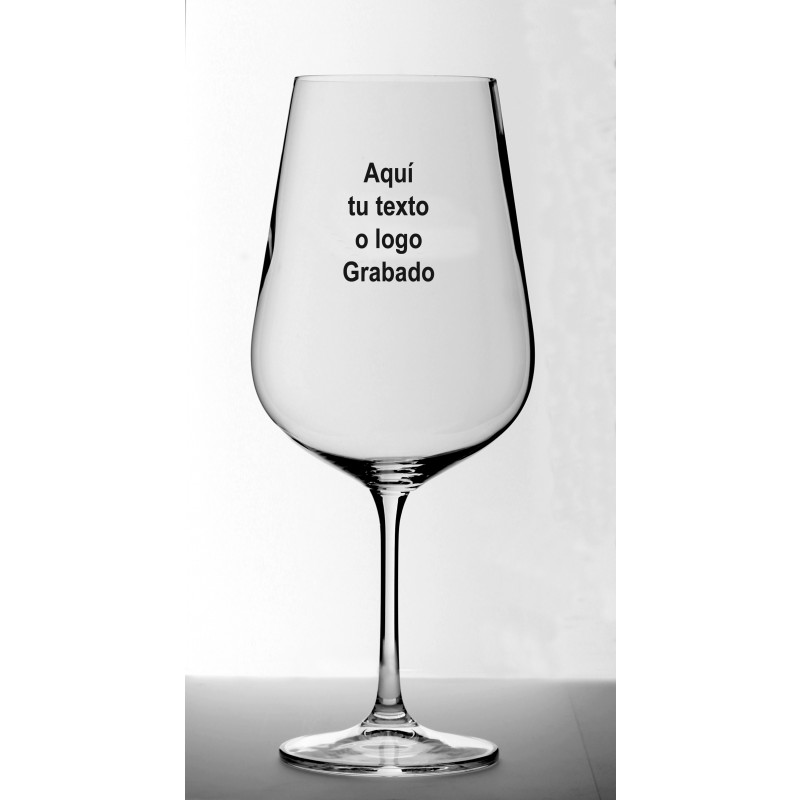 copa vino grabada para restaurantes y bodas