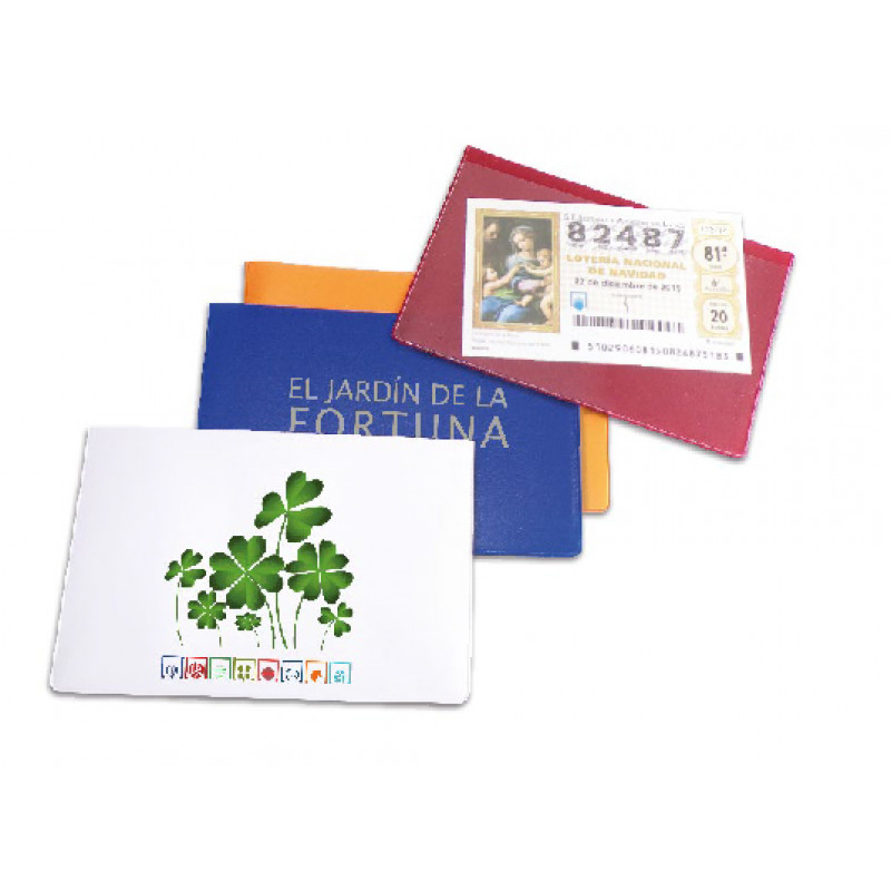 Funda cupón ONCE publicidad personalizada