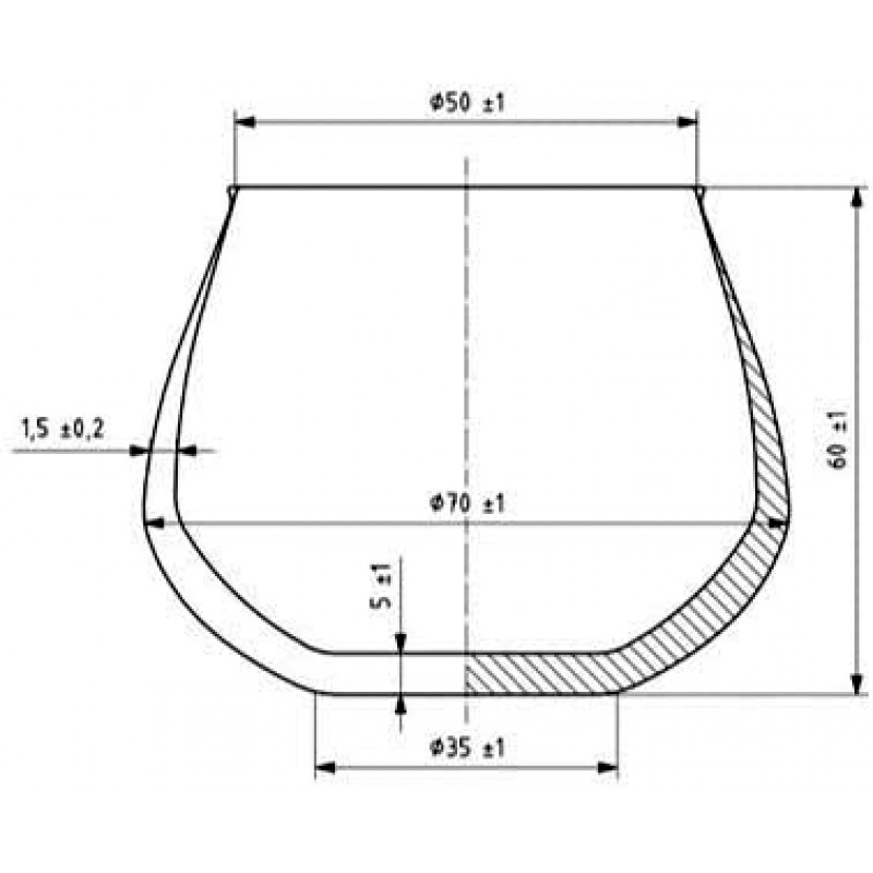 Medidas copa certificada cata aceite