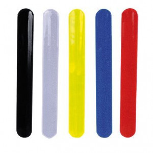 Pulsera brazalete de PVC reflectante