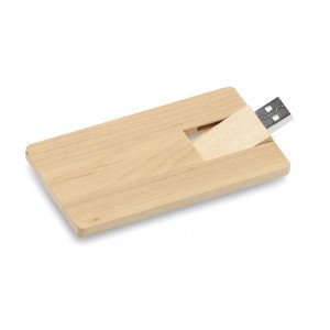Pendrive memoria Wooden USB.Forma de tarjeta