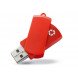 Pendrive memoria usb Recicloflash.Mecanismo rotatorio, realizada en plástico 100% reciclado
