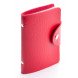 Tarjetero polipiel rojo 10 compartimentos personalizable