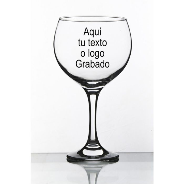 copa balón para gin tonic grabada con tu logo