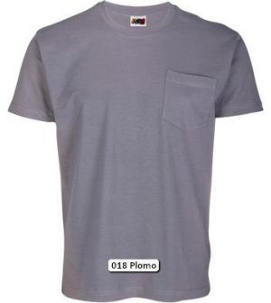 Camiseta con bolsillo Algodón Peinado