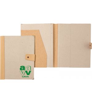 Portadocumentos cartón reciclado natural