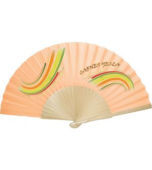 Abanico Tela 24 varillas madera