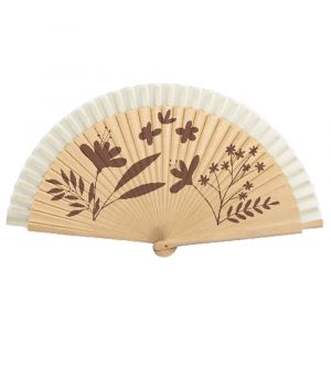 Abanico Todo Madera Natural Lacada