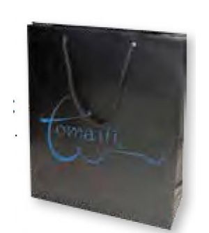 Bolsa de regalo para comercios que vendan producto de alta gama en tamaño ancho:(12 cm) + Fuelle(6,5 cm) x Alto(16 cm)