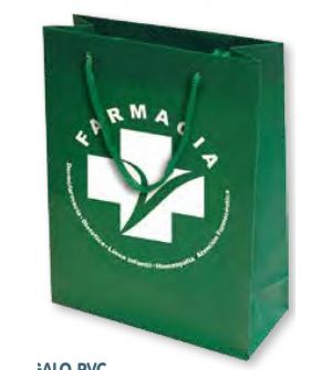 Bolsa de regalo PVC en tamaño ancho:(31 cm) + Fuelle(9 cm) x Alto(39 cm)