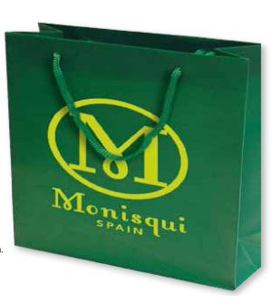 Bolsa de regalo PVC en tamaño ancho:(50 cm) + Fuelle(12 cm) x Alto(40 cm)