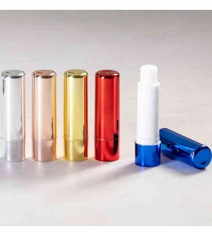 Bálsamo labial metalizado para regalar a sus clientes
