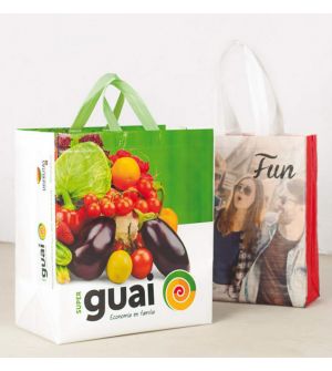 bolsa de la compra No tejido personalizable a todo color a medida