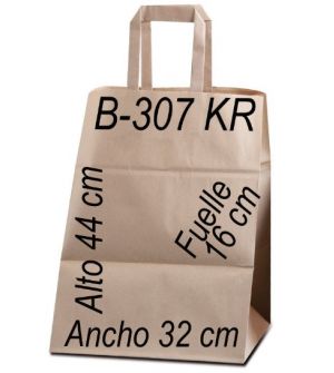 Bolsa papel Kraft liso 32X44 ASA PLANA