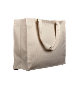 Bolsa publicitaria para la compra algodón de 280 grs, extraresistentes,color natural