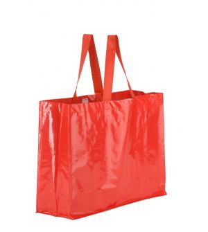 bolsa de rafia 46x36x15 roja personalizada