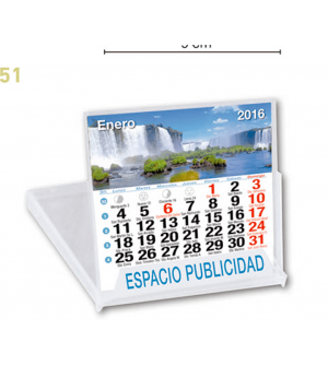 Calendario Sobremesa mensual CD 10X10