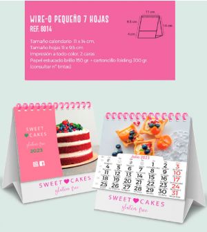 Calendario Sobremesa Personalizado