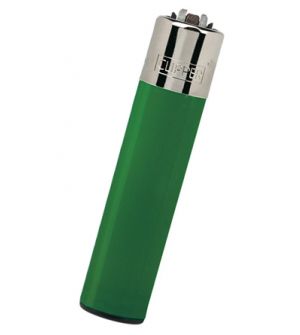 Encendedor Clipper Recargable Largo verde