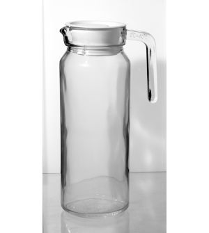 Jarra cilindrica de cristal para agua o sangría