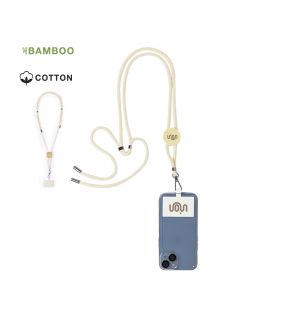 Lanyard de Algodón con Accesorio para Smartphone Personalizable