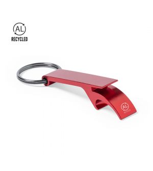 Llavero Abridor de botellas rojo personalizable
