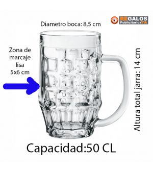 Jarra Cerveza Grabada con tu logo