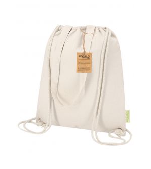 Bolsa reutilizable. Tamaño 42x30+11 cm y con asas largas reforzadas de 70 cm. Resistencia de hasta 8 kg de peso.