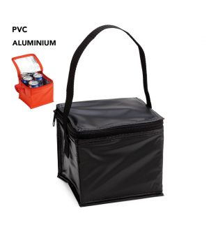 nevera para 4 latas con la publicidad de su empresa