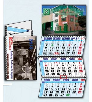 Calendario de pared 3 meses vista wireo