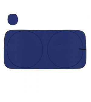 Parasol térmico plateado por 1 sola cara con ventosas. Tamaño 60x130 cm