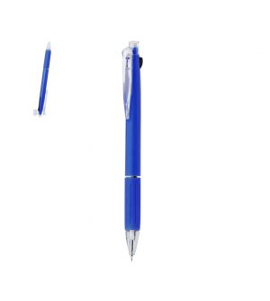 Portaminas PVC translucido. Tamaño: 14 cm azul