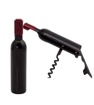 sacacorchos magnético con forma de botella