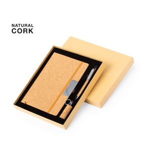 Set de Cuaderno y Bolígrafo Corcho