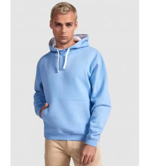 sudadera capucha bicolor personalizable con tu logo