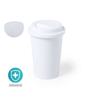 Vaso Polipropileno con Tapa antibacteriano
