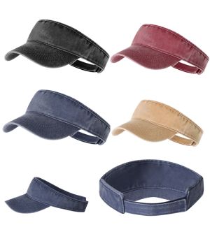 Visera publicitaria slgodón efecto lavado personalizable