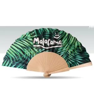 Abanico varillas madera personalización total