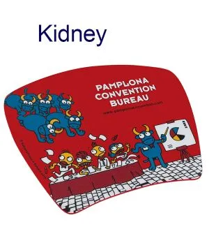Alfombrilla de ratón personalizada forma kidney