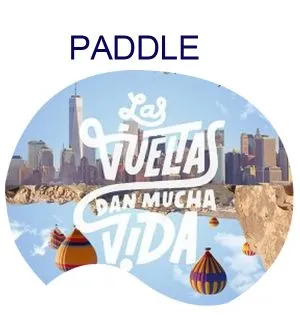 Alfombrilla de ratón personalizada forma paddle