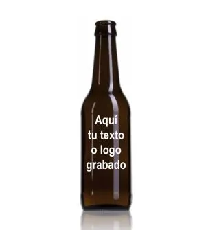 Botella cerveza personalizada