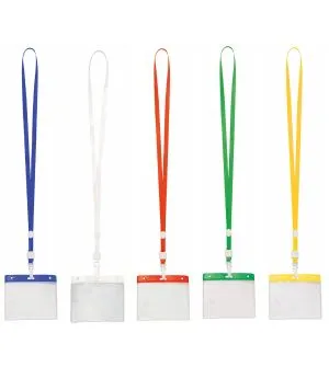 Identificador con cinta lanyard personalizado gama de colores