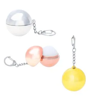 Llavero bálsamo labial personalizable 3 colores a elegir