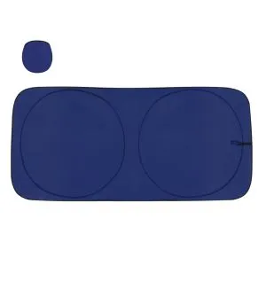 Parasol térmico plateado por 1 sola cara con ventosas. Tamaño 60x130 cm