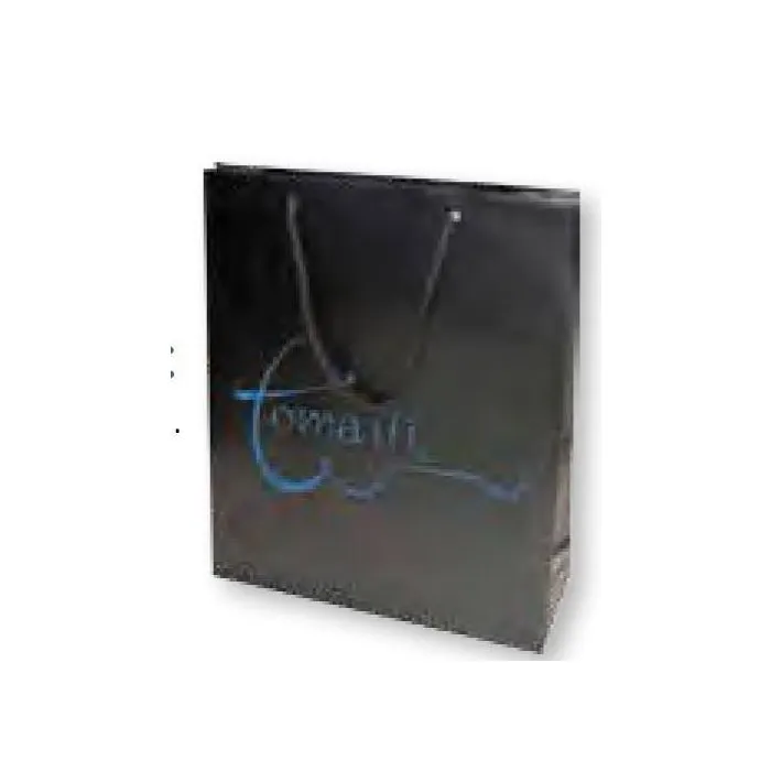 Bolsa de regalo para comercios que vendan producto de alta gama en tamaño ancho:(12 cm) + Fuelle(6,5 cm) x Alto(16 cm)