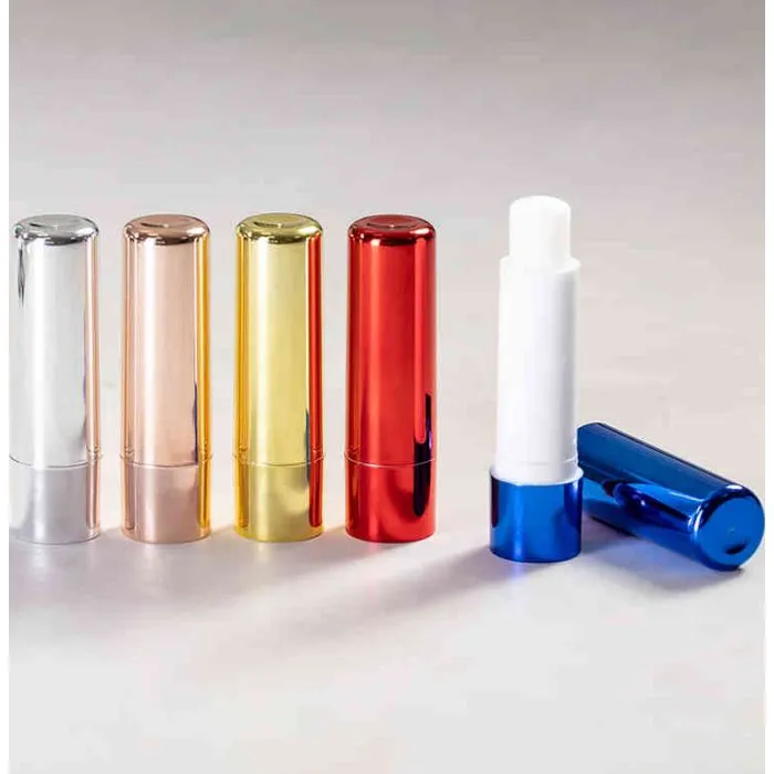 Bálsamo labial metalizado para regalar a sus clientes