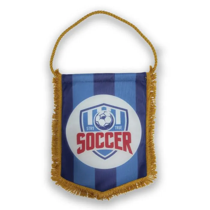 Banderín deportivo Pentagonal personalizado